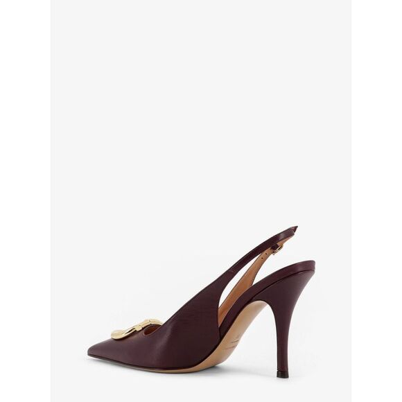 Ferragamo Women Sara 95 Leather Slingback Pumps - Picture 3 of 4